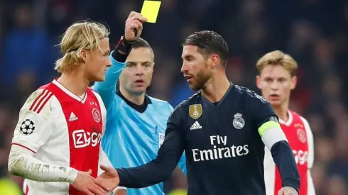 Amonestación de Sergio Ramos en la ida