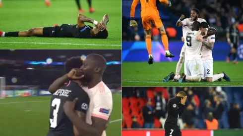 El dolor del PSG y el festejo del Manchester United.