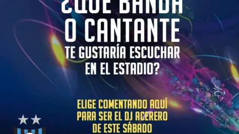 Huachipato le pregunta a sus hinchas qué música poner en el entretiempo