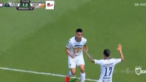 Felipe Mora anotó el 2-2 definitivo ante Morelia.