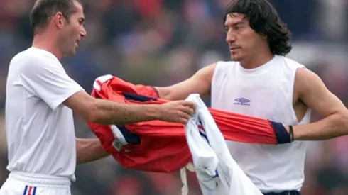 Zidane jugó ante Chile en la despedida de la selección de Iván Zamorano