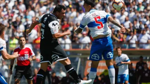 Paredes en el momento del cabezazo final
