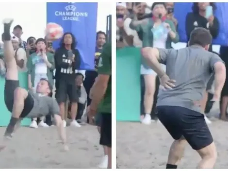 Alessandro Del Piero se "lesiona" después de hacer una chilena