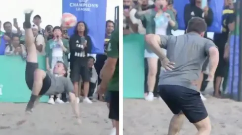 Alessandro Del Piero se "lesiona" después de hacer una chilena