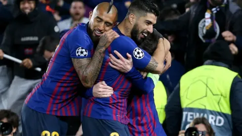 Celebración de Arturo Vidal