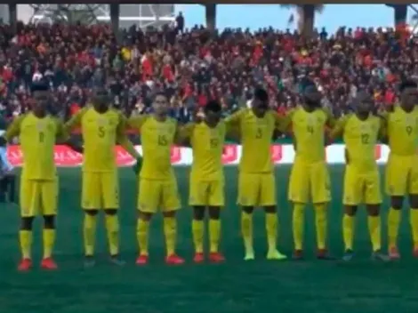 Un Whatsapp interrumpió el himno de Sudáfrica