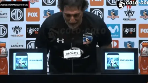 Mario Salas en el momento de su salida