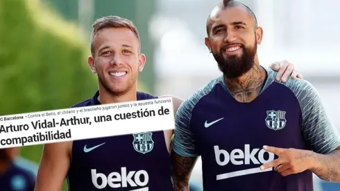En España piden a Vidal y Arthur juntos en el 11 del Barcelona.