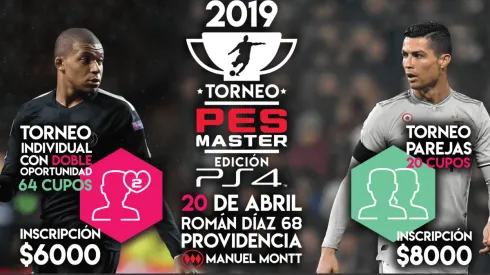 Demuestra que eres el mejor en PES Master: Torneo individual con doble vida y de parejas