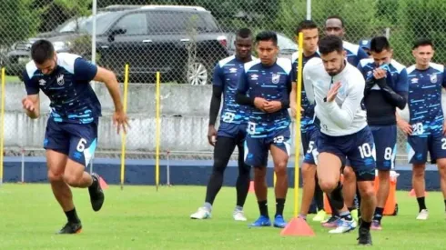 Entrenamiento de la UC ecuatoriana