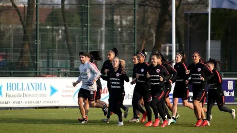Las chicas de la selección ya entrenaron en Holanda