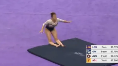 ¡Brutal! Samantha Cerio se rompió las dos piernas en plena rutina