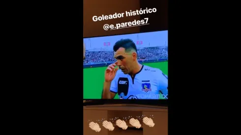 Vidal vio el triunfo de Colo Colo y alabó a Paredes