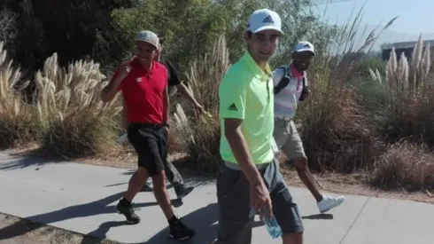 Esteban Paredes compartió con Joaco Niemann una velada golfística