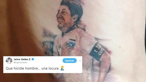 El polémico tatuaje de un hincha de Colo Colo.