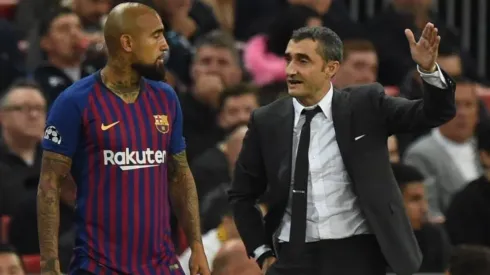Arturo Vidal y Ernesto Valverde