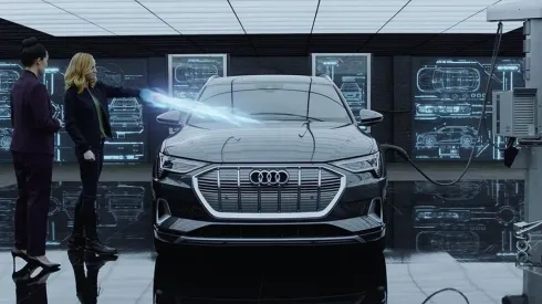 Capitana Marvel enciende el Audi con su propia energía
