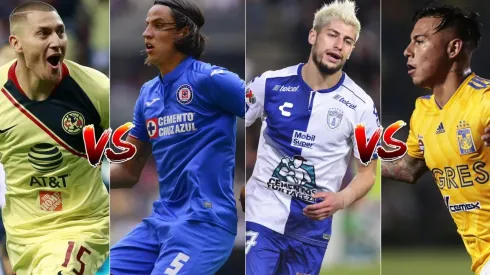 América vs Cruz Azul y Pachuca vs Tigres