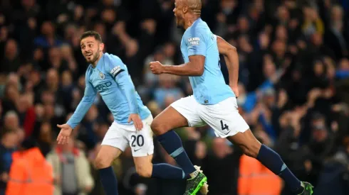 Celebración desatada de Kompany