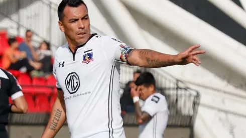 Celebración de gol de Esteban Paredes