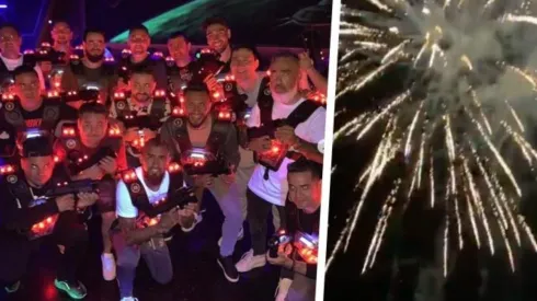 Láser Combat y fuegos artificiales para los 32 de Arturo Vidal