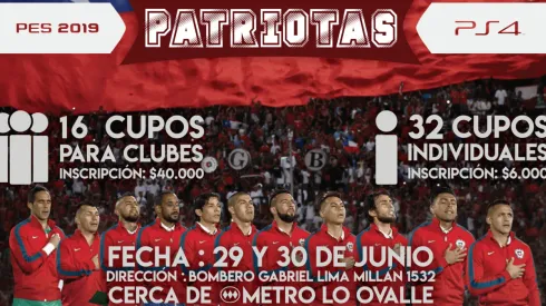 Participa en Patriotas: torneo individual y de clubes en PES 2019