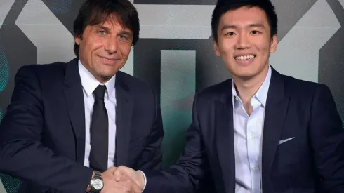 El apretón de manos entre Antonio Conte y el dueño de Inter, Steven Zhang