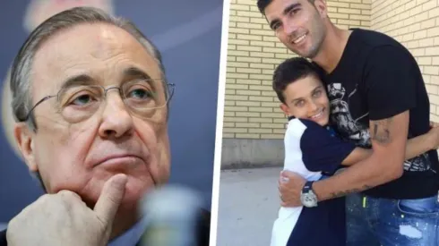 Florentino Pérez apadrina al hijo de la Perla Reyes en el Real Madrid