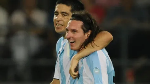 Messi y Riquelme ganaron el oro olímpico en Beijing 2008.