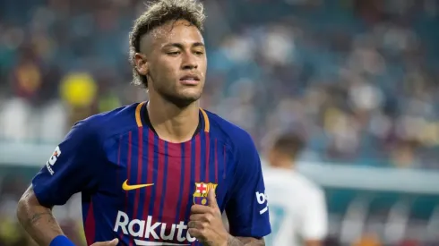 Neymar en su último partido por Barcelona