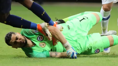 El momento del penal de Arias.