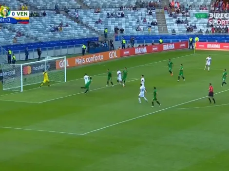 El gol de Darwin Machís que adelanta a Venezuela
