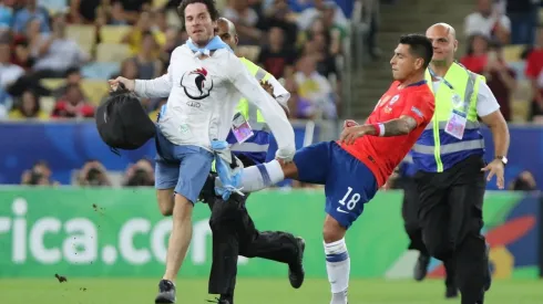 El jarazo que se llevó de recuerdo el hincha.