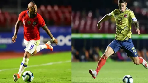 Chile y Colombia animarán el duelo más llamativo de los cuartos (Fotos: Getty Images)
