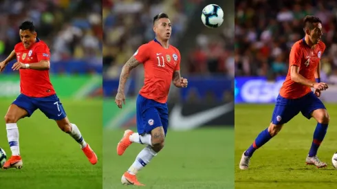 Alexis, Vargas e Isla entre los jugadores que rinden más en su selección que en sus clubes (Fotos: Getty Images)