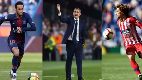 Valverde dio el ok para el traspaso de Neymar y Griezmann al Barcelona (Fotos: Getty Images)