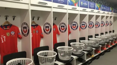 El camarín de la Roja a espera de la semi.