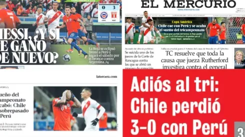 Chile cayó ante Perú y se despidió de la posibilidad de lograr el tri