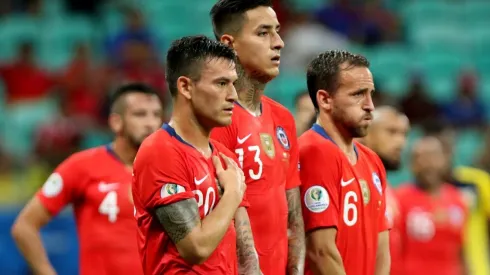 Aránguiz con Pulgar y el Chapa en la Copa América.