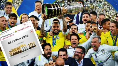 En Brasil se burlaron de Argentina tras coronarse campeones de Copa América (Foto: Getty Images)