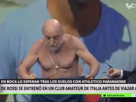 Pagani se desnuda y compara su físico con el de Daniele de Rossi