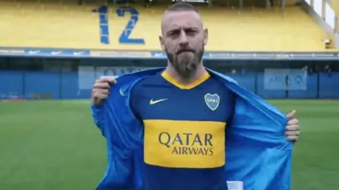 Daniele de Rossi la quema en su presentación con Boca Juniors