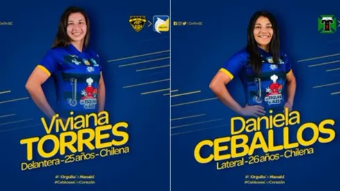 Futbolistas chilenas llegan a Delfín SC