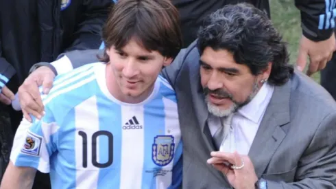 Diego y Lio años atrás en Argentina.