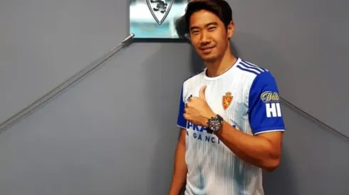 "Estoy muy contento de estar aquí, aupa Real Zaragoza", fueron las primeras palabras de Kagawa