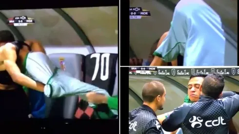 ¡Troncoso! Jugador portugués necesita ayuda para ponerse la camiseta de su club