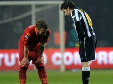 Del Piero emociona a de Rossi a minutos de su debut en Boca