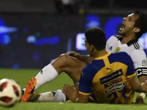 Roque Santa Cruz: Rival le mete feo planchazo y terminan comiendo un asado