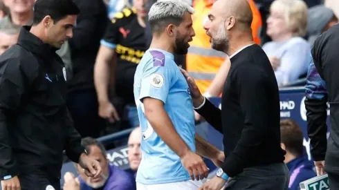 El agarrón entre Josep Guardiola y Sergio Agüero