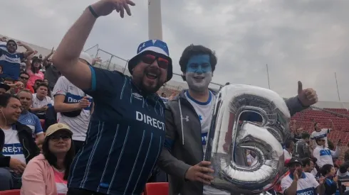 Hinchas de la UC en la previa del clásico.
